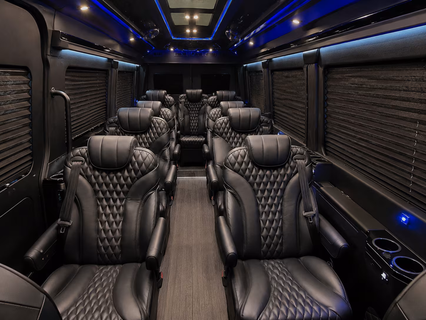 syracuse 10 passenger sprinter van inside