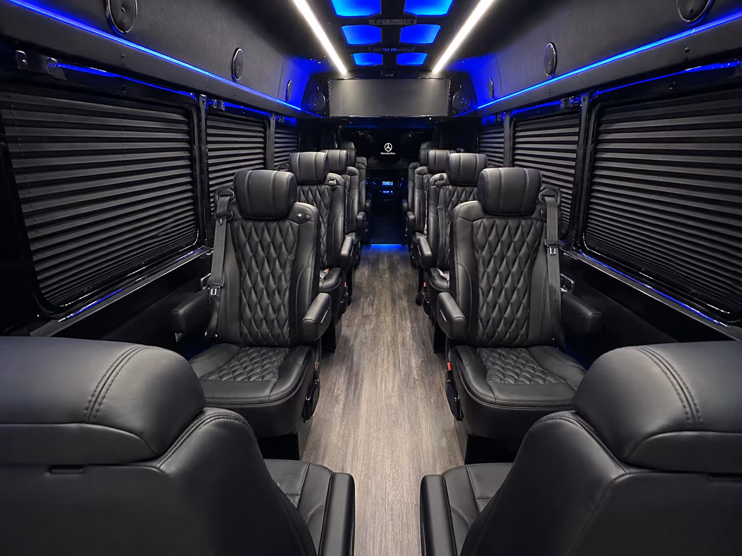 syracuse 10 passenger sprinter van interior