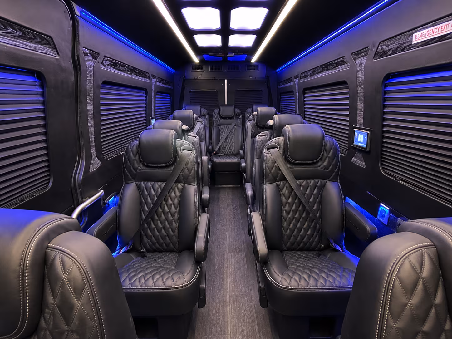 syracuse 18 passenger sprinter van interior