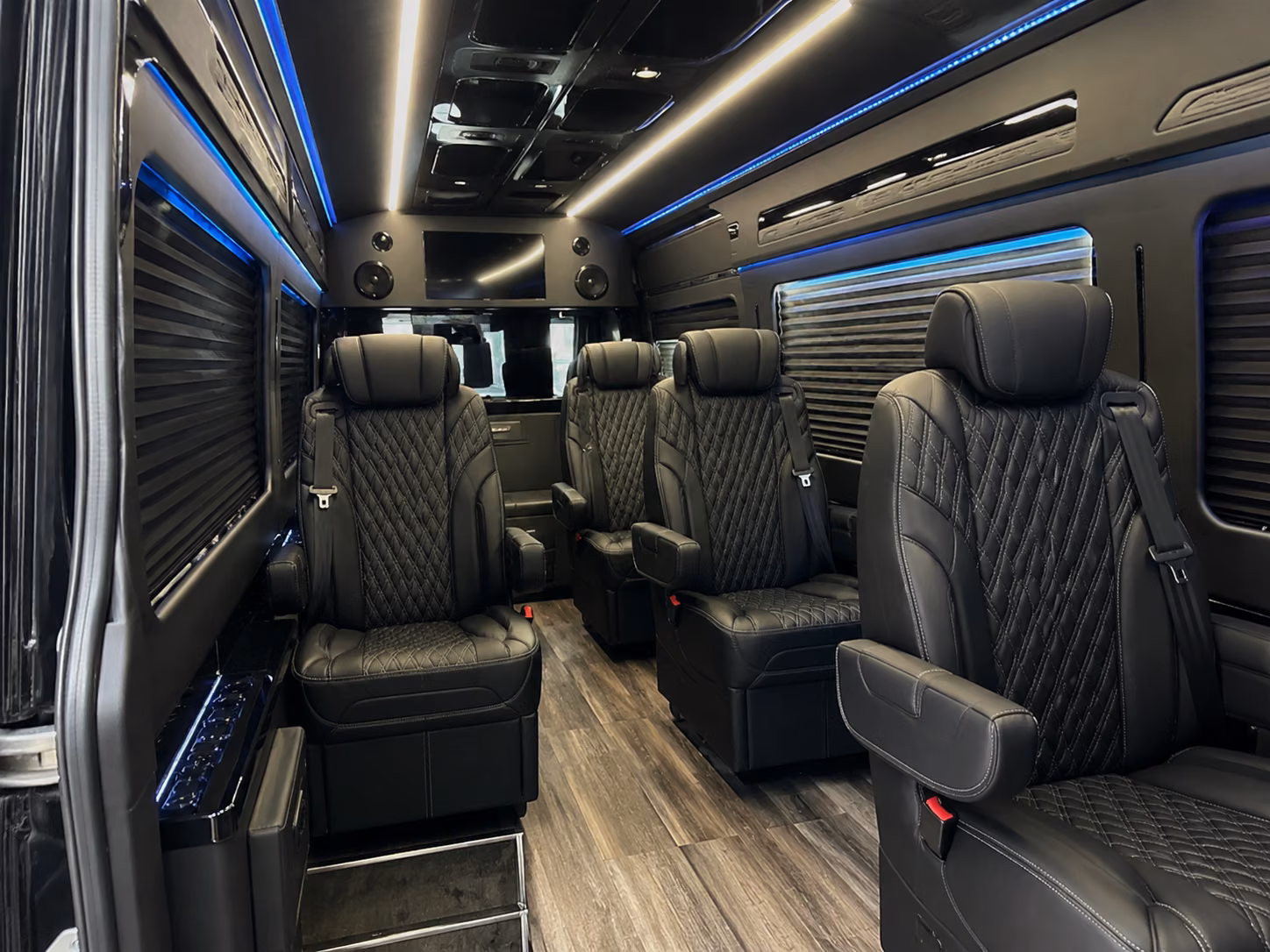 syracuse 20 passenger sprinter van inside