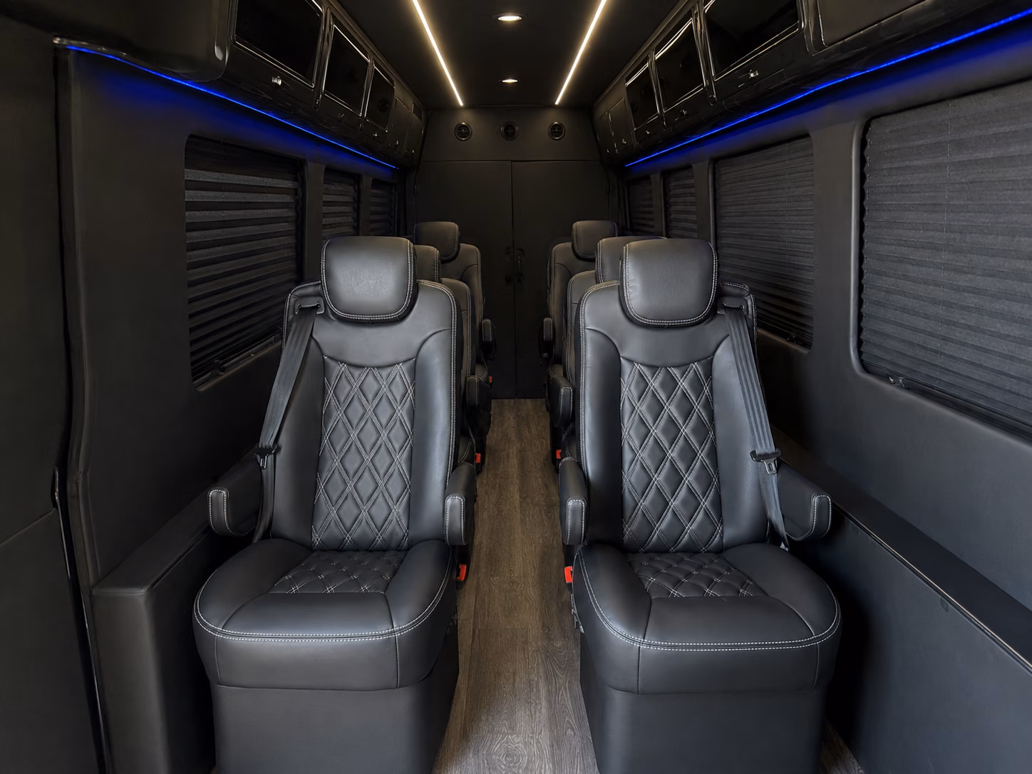 syracuse 20 passenger sprinter van interior