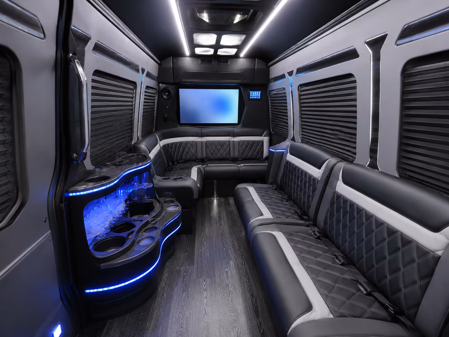 syracuse sprinter limousine interior
