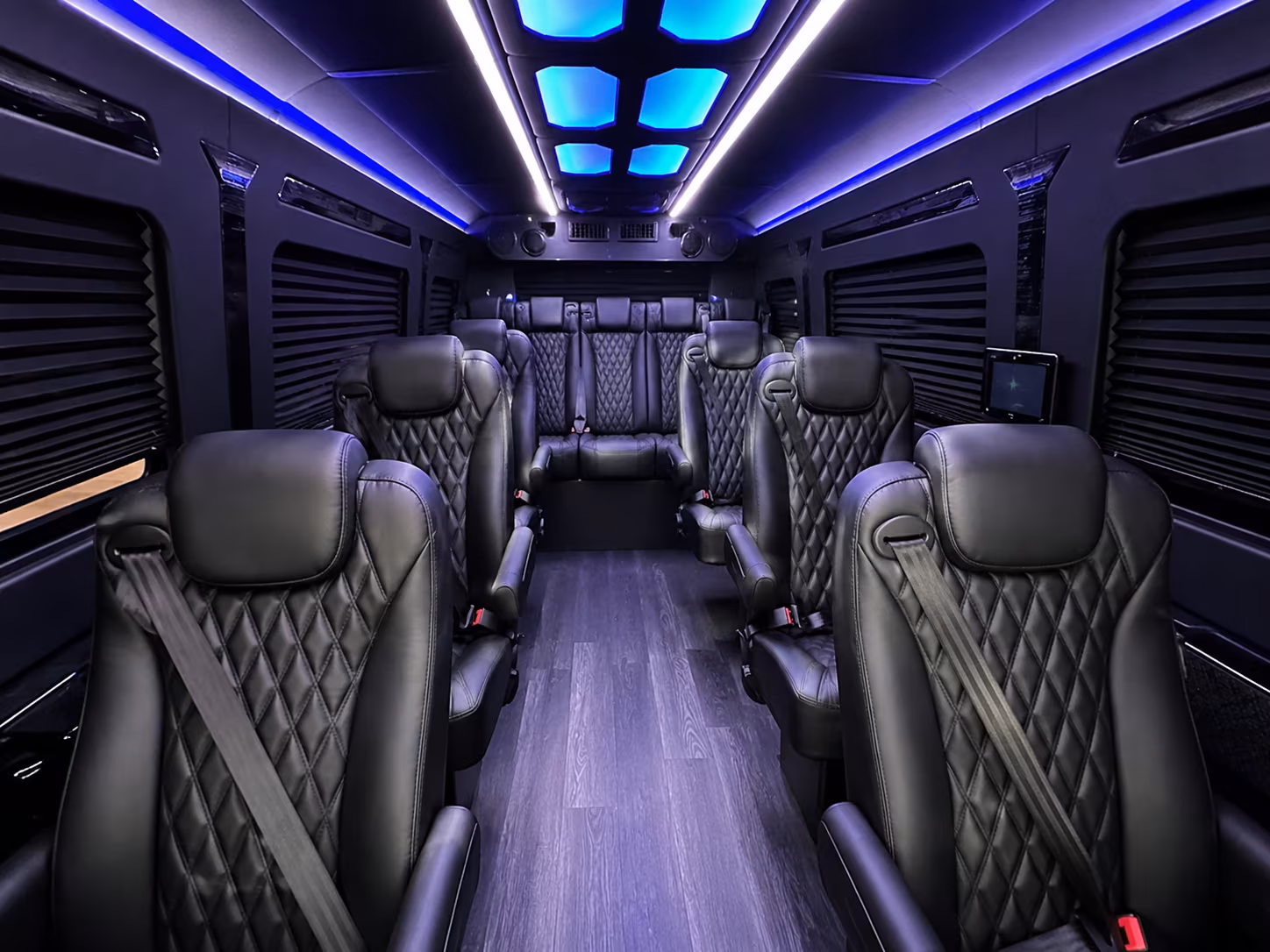 warehouse distribution center and industrial park sprinter van shuttles in syracuse