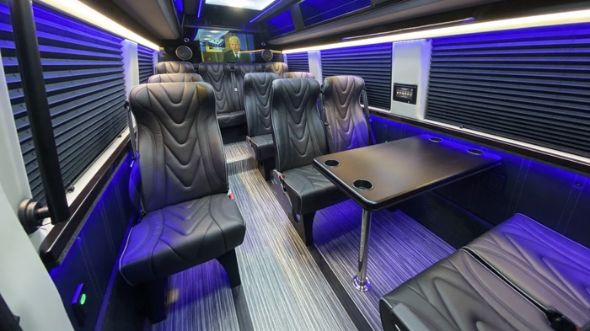 syracuse 18 passenger sprinter van interior